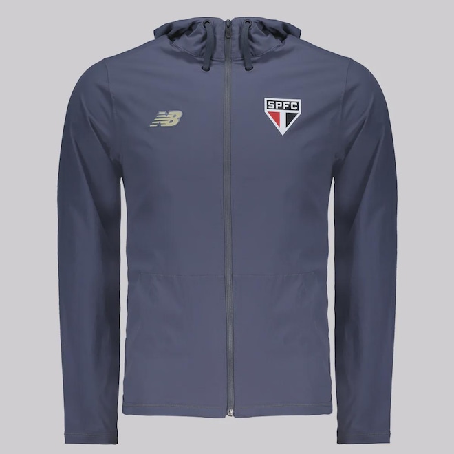 Jaqueta do São Paulo New Balance Viagem com Capuz Masculina - Foto 1