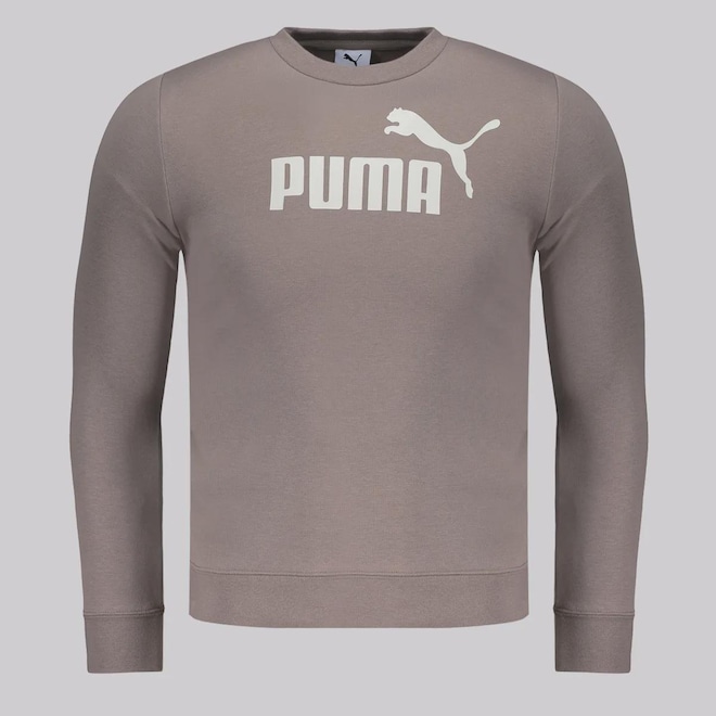 Blusão de Moletom Infantil Puma ESS NO. 1 Logo Crew sem Capuz - Foto 1