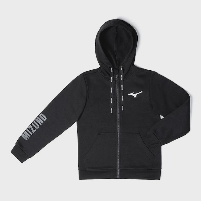 Blusão de Moletom Mizuno Zipper Infantil - Foto 1