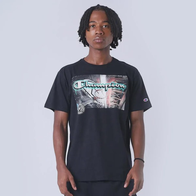 Camiseta Masculina Champion Basket Bridge - Foto 1