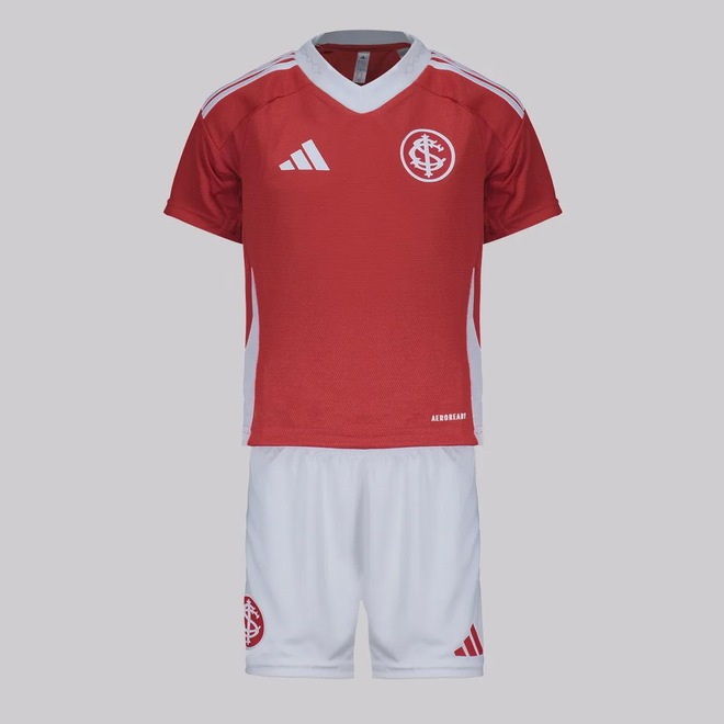 Uniforme do Internacional Infantil adidas I 2025 - Foto 1