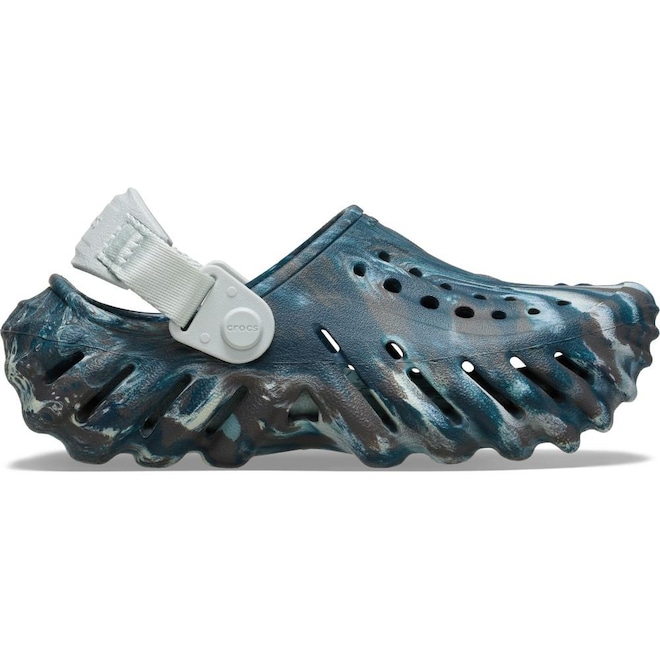 Sandália Adulto Crocs Echo Marbled Clog Black - Foto 1