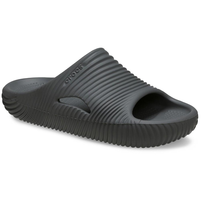 Chinelo Masculino Crocs Mellow Tide Recovery Slide Slate Grey - Foto 1