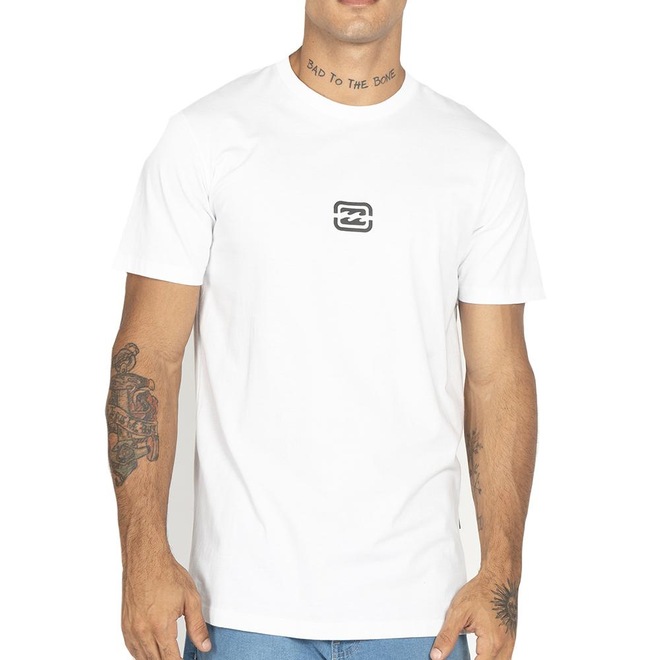 Camiseta Masculina Billabong Bracket Wave - Foto 1