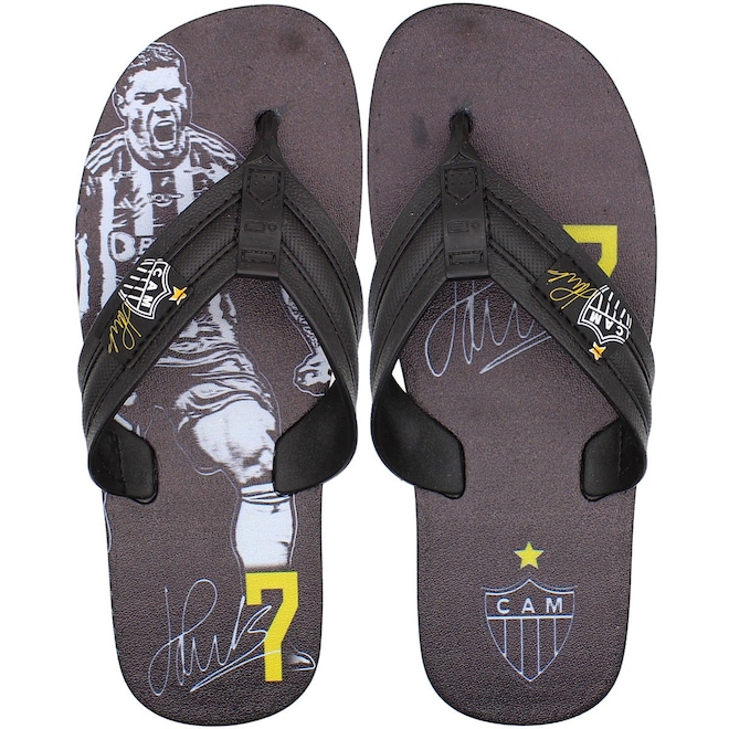 Chinelo Danper Atlético Mineiro Hulk Masculino - Foto 1