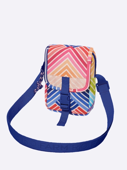 Bolsa Farm Fervo Arco-Íris Tropical Colorido - Foto 1