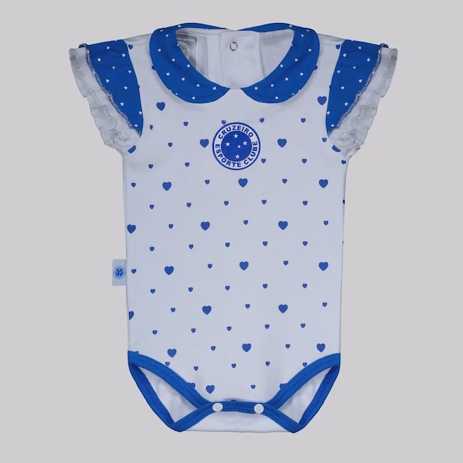 Body do Cruzeiro Futfanatics Corações Infantil - Foto 1