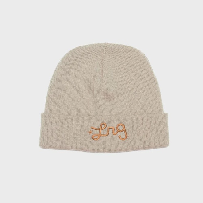 Gorro Unissex LRG Lifted Script Beanie Areia - Foto 1