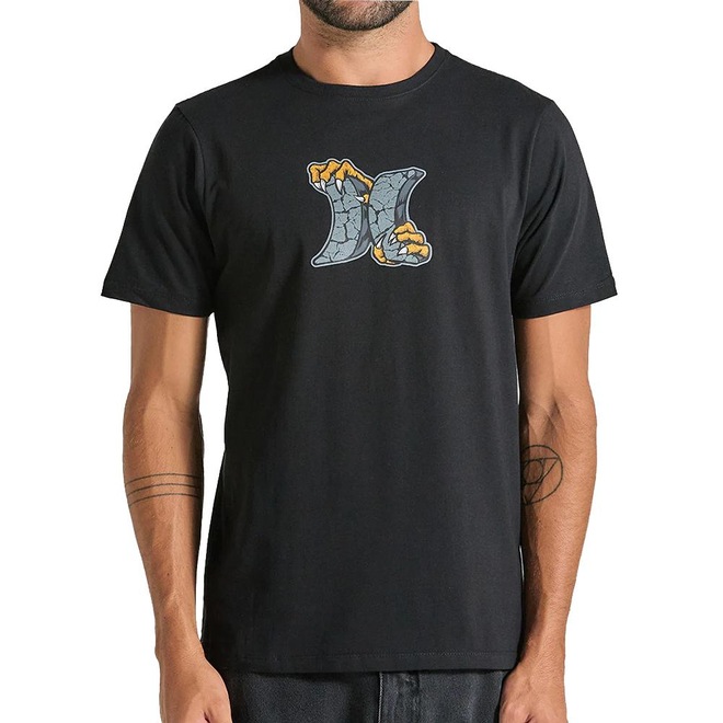Camiseta Masculina Hurley Icon Monster Over - Foto 1