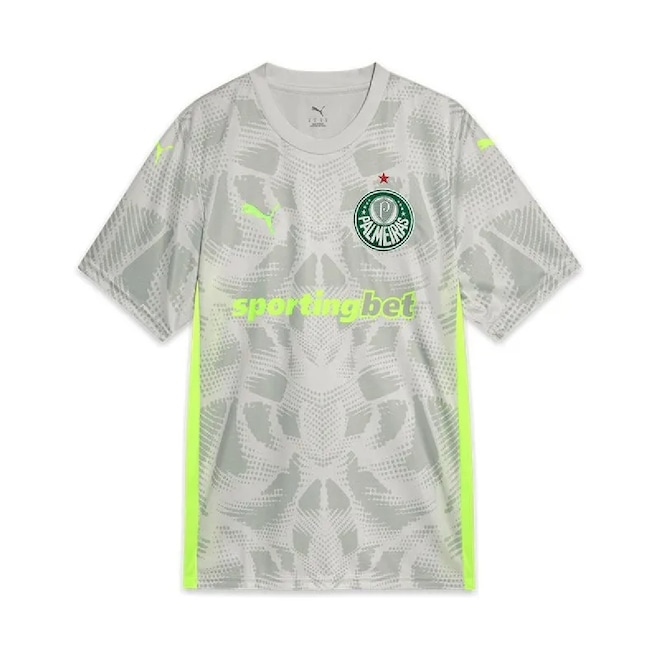 Camisa de Goleiro do Palmeiras Masculina Puma 2025 II Torcedor - Foto 1