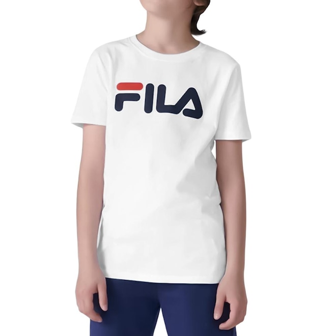 Camiseta Fila Letter Premium Infantil - Foto 1