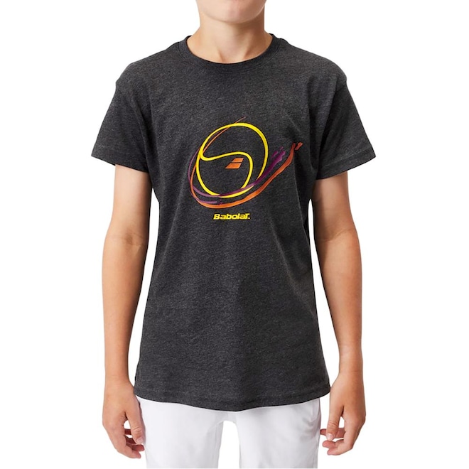 Camiseta Babolat Exercise Vintage Tee Infantil - Foto 1