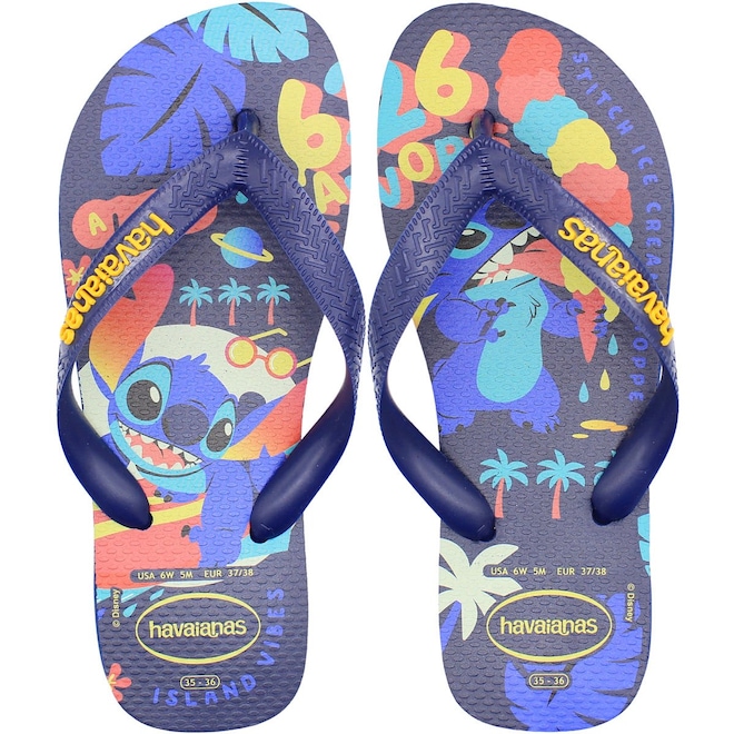 Chinelo de Dedo Havaianas Top Disney Clássico Unissex - Foto 1