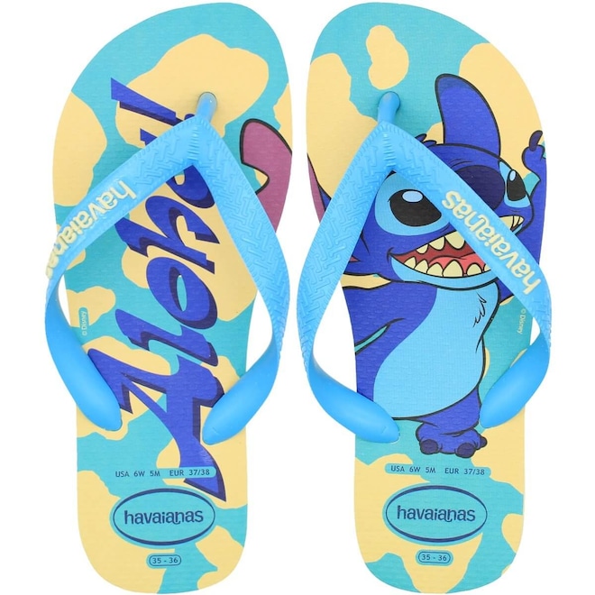 Chinelo de Dedo Havaianas Top Disney Clássico Unissex - Foto 1