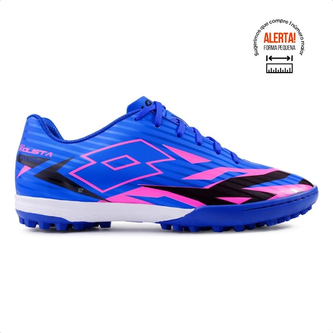 Chuteira de Society Adulto Lotto Solista Fulmine B700 - Foto 1