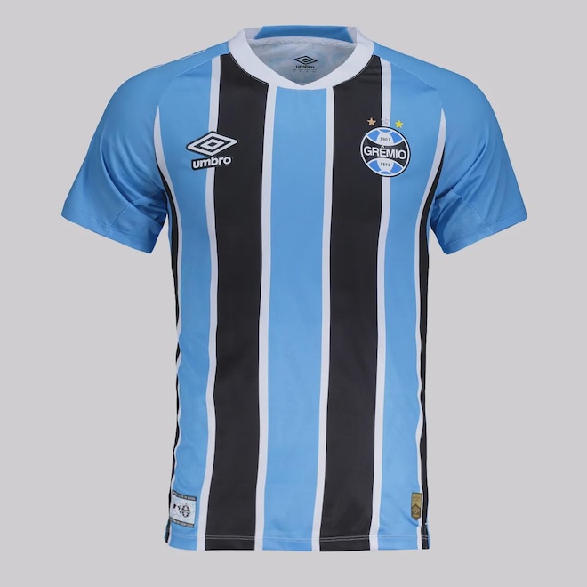 Camisa do Grêmio Umbro I 2025 Jogador Patch Sul-Americana Masculina - Foto 1