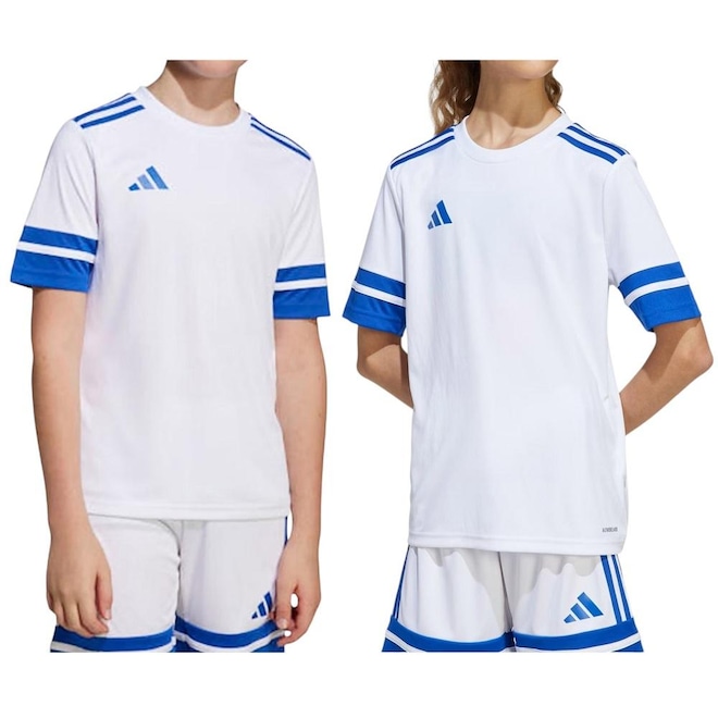 Camiseta Infantil adidas Manga Curta Squadra 25 - Foto 1