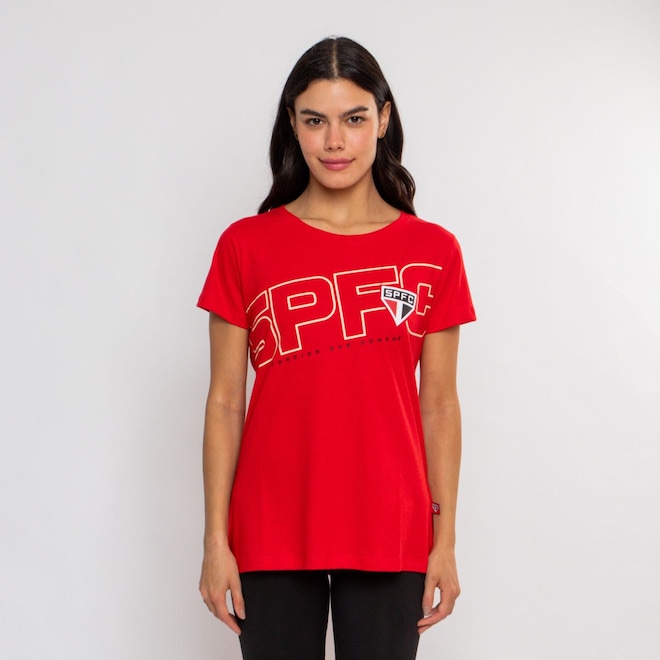 Camiseta do São Paulo Surf Center Oficial SPFC Feminina - Foto 1