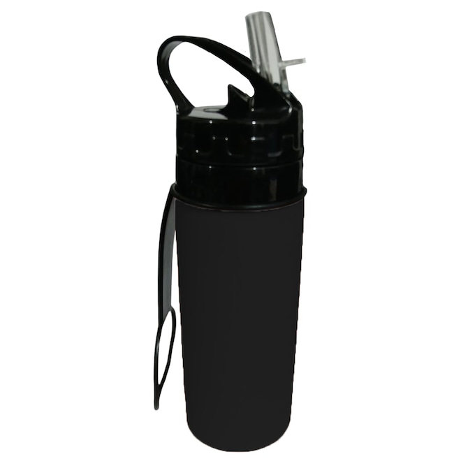 Garrafa de Silicone Gold SportsTracker Retrátil Dobrável 500ml - Foto 1