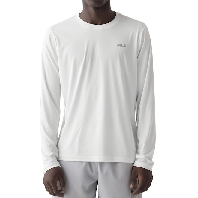 Camisa Fila Manga Longa Basic Sports Masculina - Foto 1