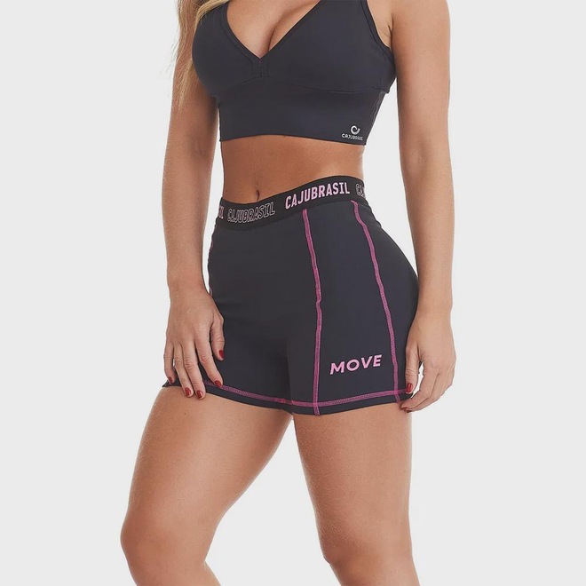 Short Feminino Caju Brasil Nz Move - Foto 1