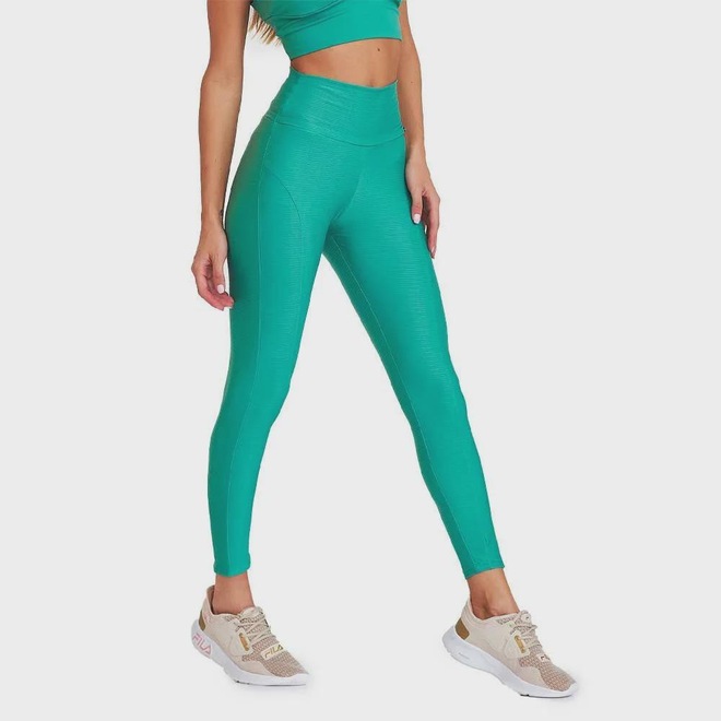 Calça Legging Feminina Caju Brasil Texturizada - Foto 1