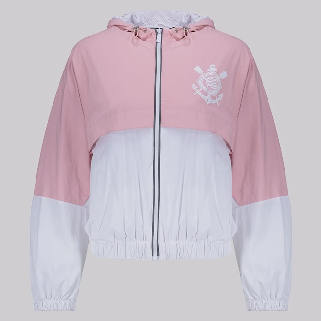 Jaqueta Corta Vento Corinthians Futfanatics Feminina - Foto 1