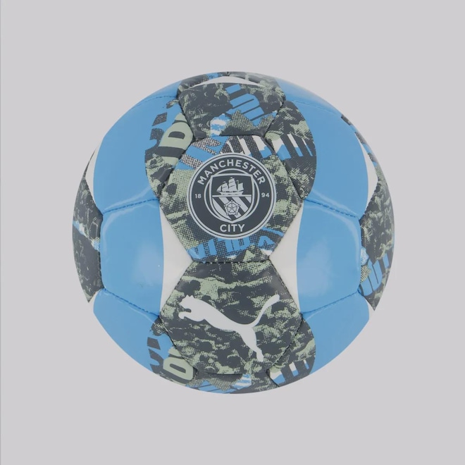 Mini Bola do Manchester City Puma Prematch - Foto 1