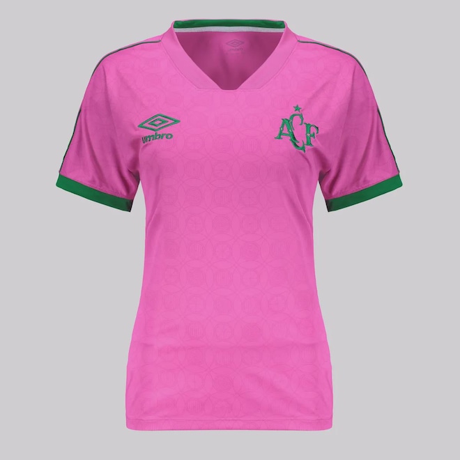 Camisa da Chapecoense Umbro Outubro Rosa 2023 Feminina - Foto 1