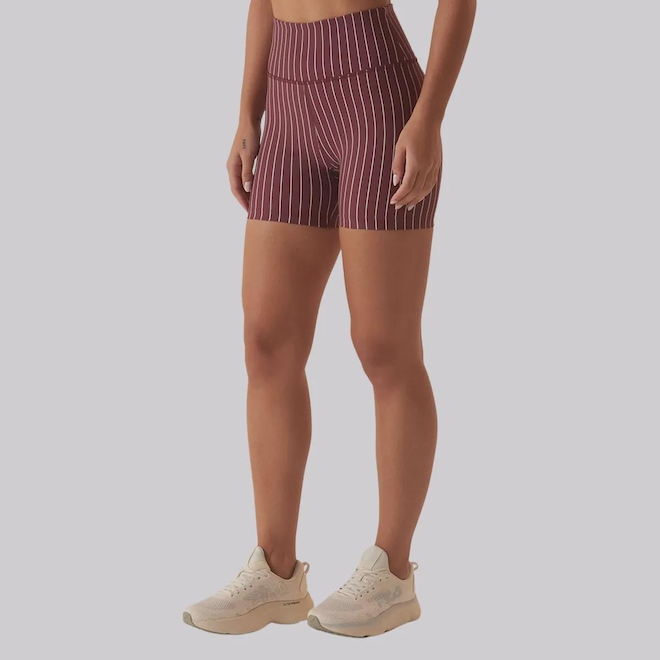 Bermuda Fila Future Sports Pinstripes Flow Feminina - Foto 1