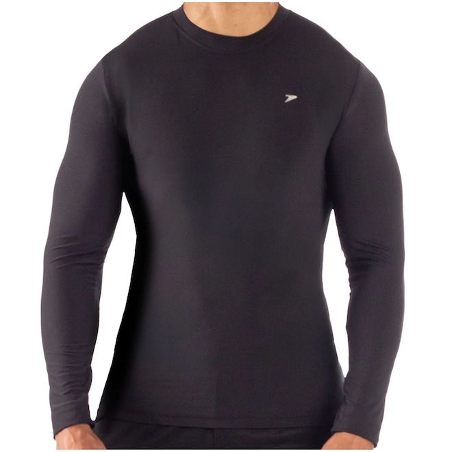 Camiseta Manga Longa Poker Térmica Skin New Masculina - Foto 1