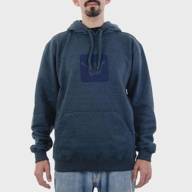 Blusão de Moletom Masculino Hang Loose Squared Logo - Foto 1
