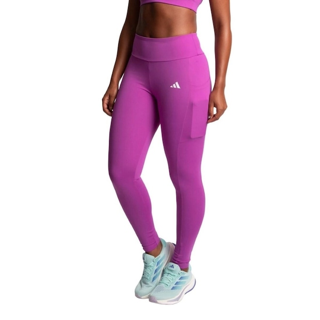 Calça Legging Feminina adidas 3 Listras com Bolso - Foto 1