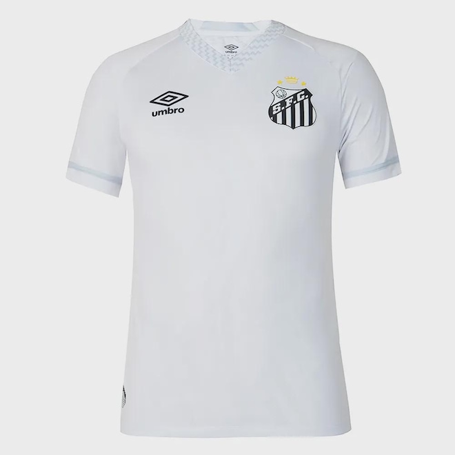 Camisa Masculina do Santos Oficial 1 2025 Jogador Umbro - Foto 1