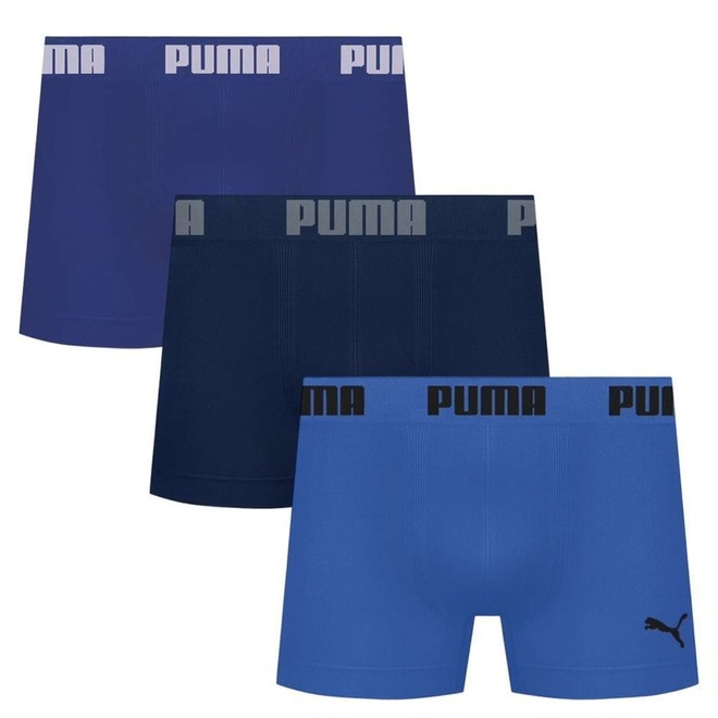 Cueca Boxer Puma Sem Custura - 3 Unidades - Masculina - Foto 1
