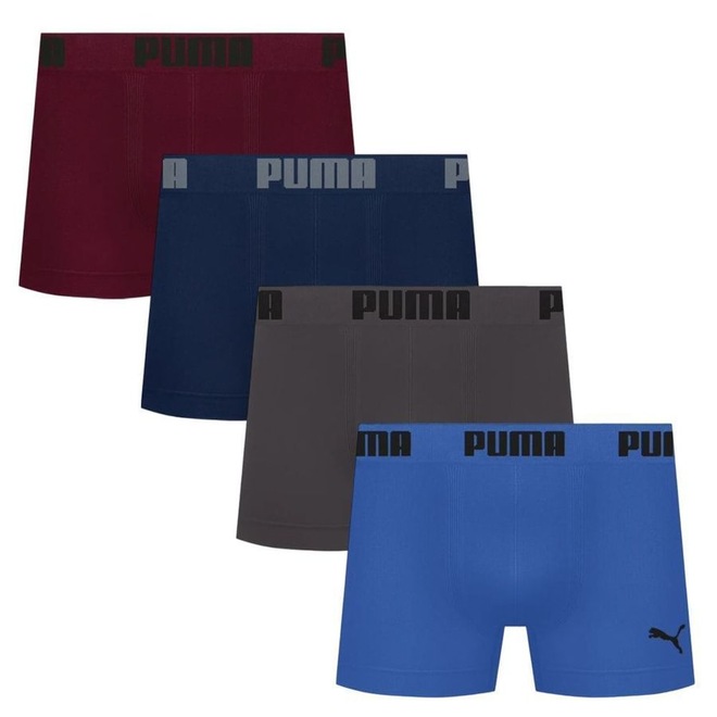 Cueca Boxer Puma Sem Custura - 4 Unidades - Masculina - Foto 1