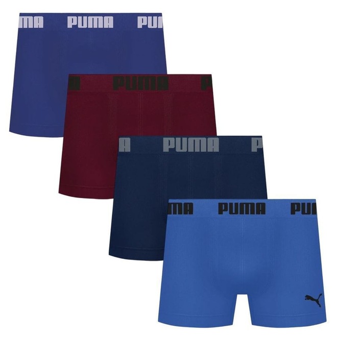 Cueca Boxer Puma Sem Custura - 4 Unidades - Masculina - Foto 1