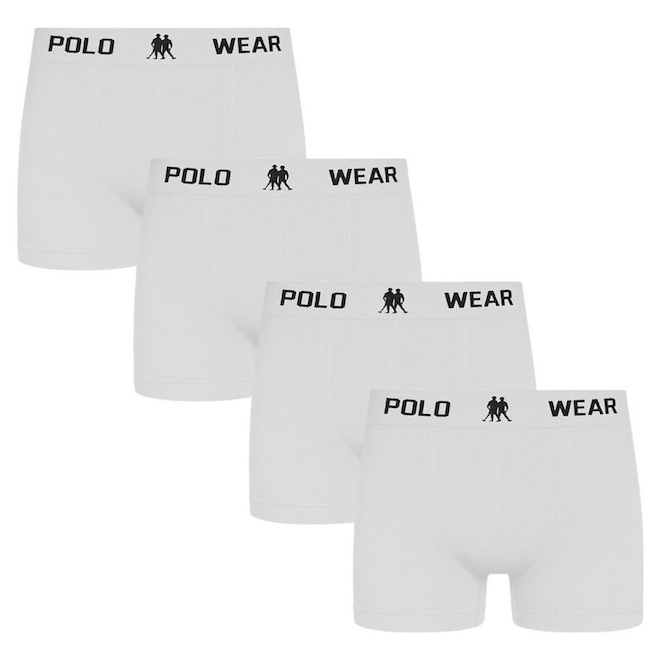 Cueca Boxer Polo Wear - 4 Unidades - Masculina - Foto 1