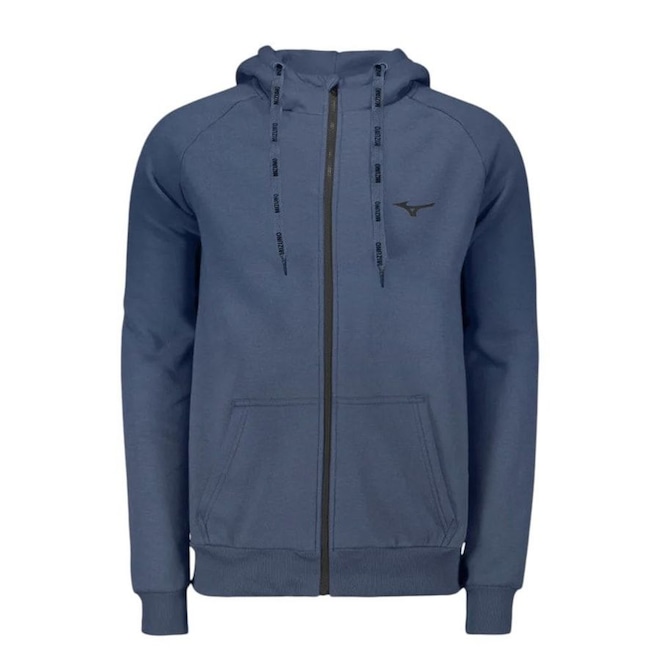 Blusão de Moletom Infantil Mizuno com Capuz Zípper - Foto 1