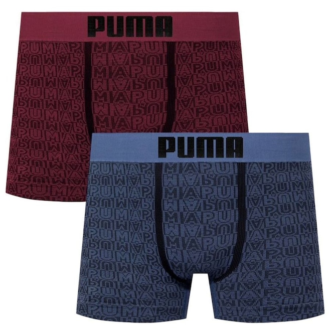 Cueca Boxer Puma Sem Costura - 2 Unidades - Masculina - Foto 1