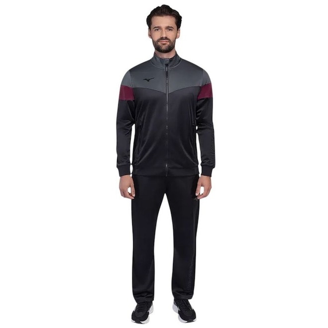 Agasalho Masculino Mizuno sem Capuz Root II - Foto 1