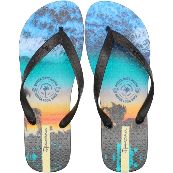 Chinelo de Dedo Masculino Ipanema Urbana Estampado - Foto 1
