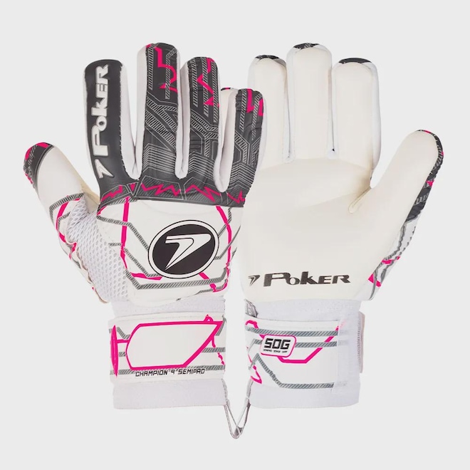 Luva de Goleiro Poker Semi-Profissional Champion 9 - Foto 1