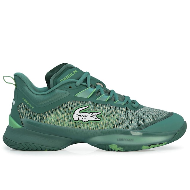 Tênis Lacoste Ag Lt23 Ultra X Daniil Medvedev - All Court - Verde - Foto 1