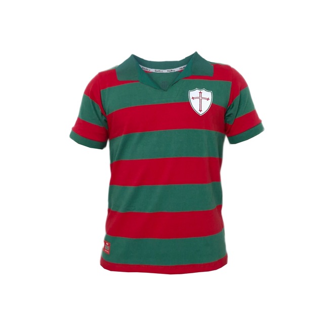 Camisa da Portuguesa Retrô 1968 Listrada RetrôMania Masculino - Foto 1