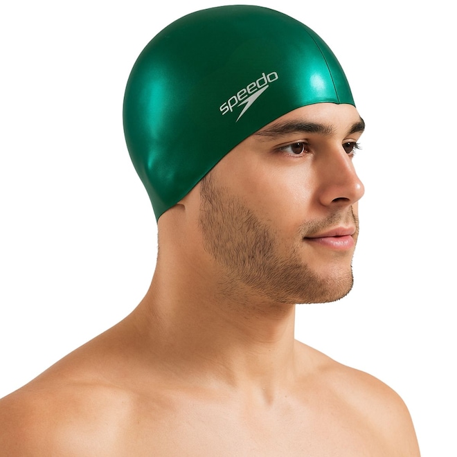 Touca de Natação Speedo Hidro Flat Cap em Silicone - Foto 1