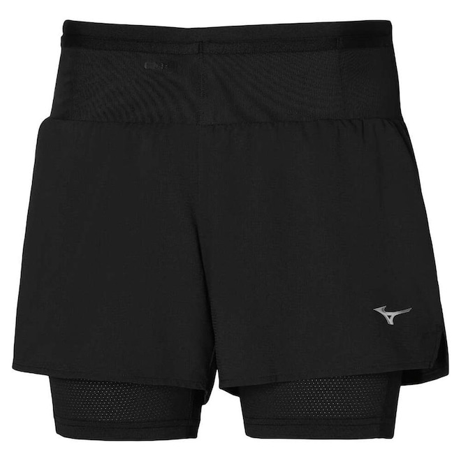 Shorts Mizuno Trail ER 2in1 Corrida Feminino - Foto 1