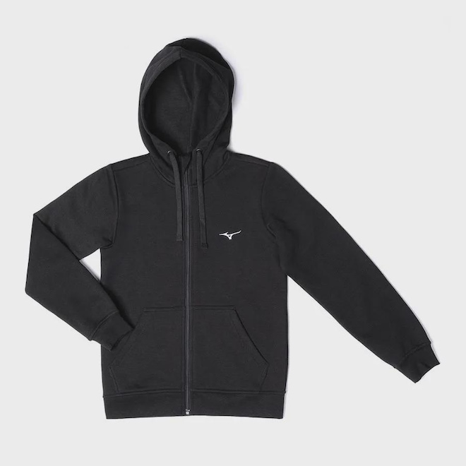 Blusão de Moletom Infantil Mizuno com Capuz Zipper - Foto 1