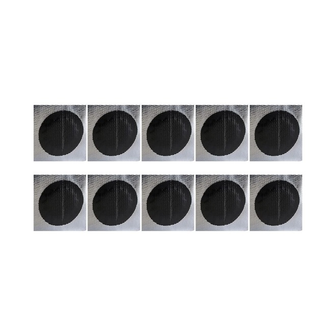 Kit 10 un remendo reparo 25 mm câmara de ar bike moto Vulcaflex - Foto 1