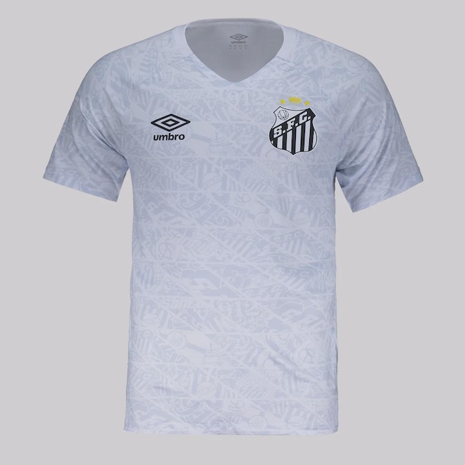 Camisa do Santos Umbro Aquecimento 2025 Masculina - Foto 1